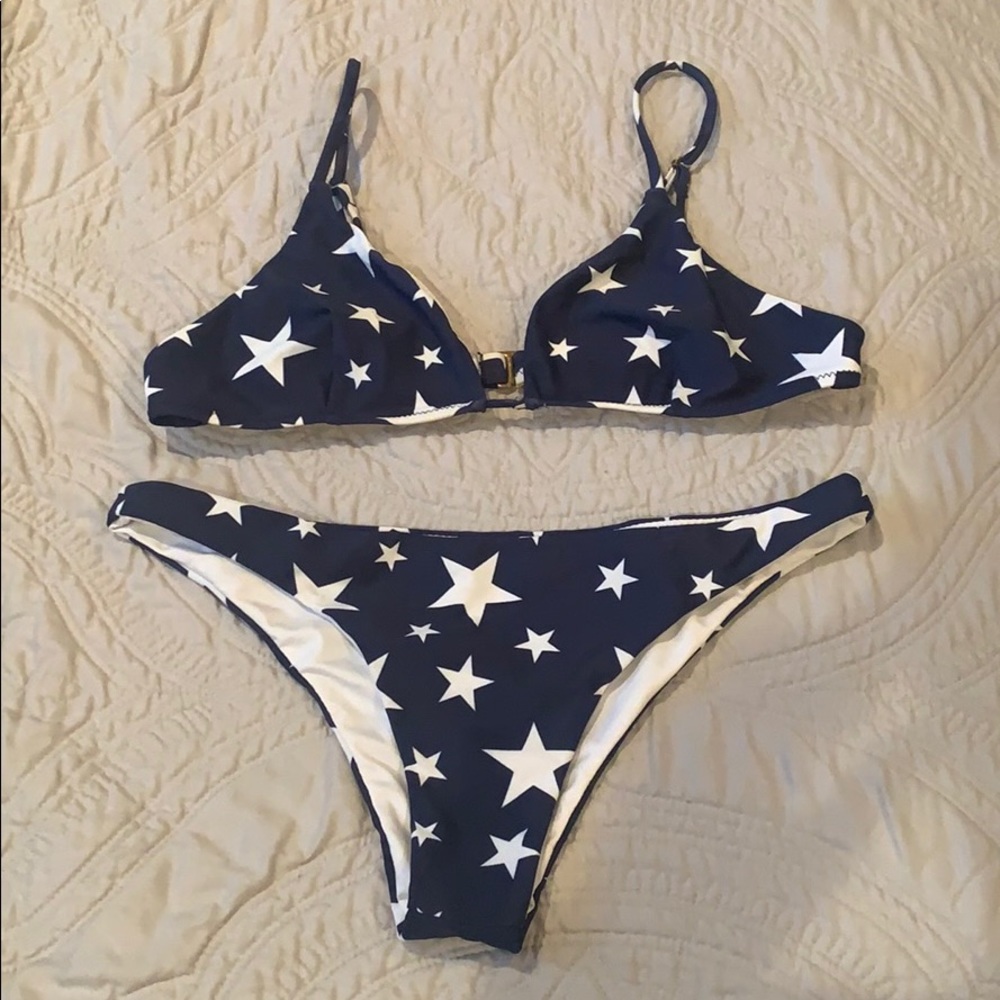 EUC SMYM Star Bikini Top & Bottom